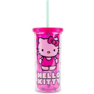 3. Sanrio Hello Kitty Berry Pink Carnival Cup With Lid- double walled for cold